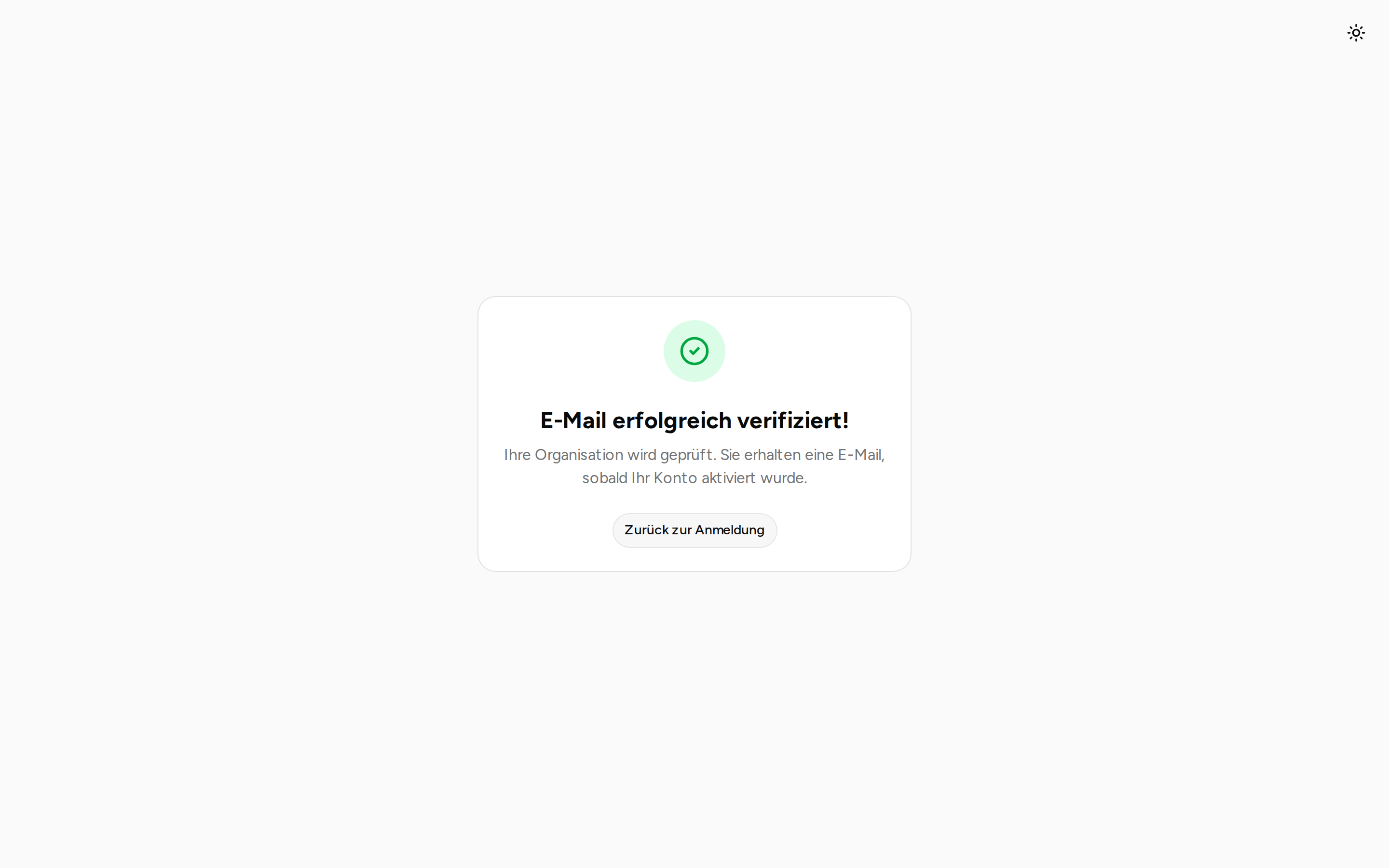 Organisation wird geprüft