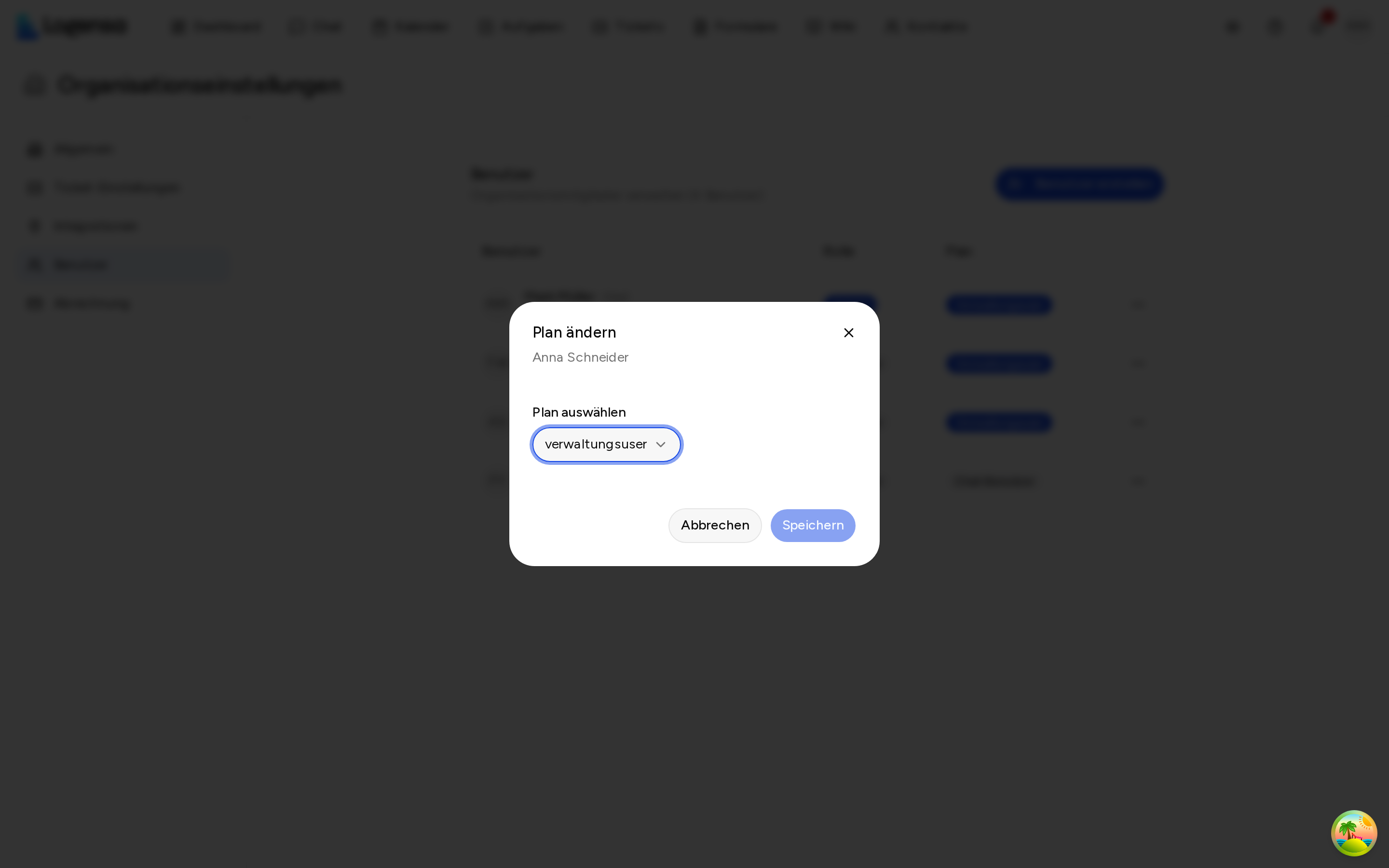 Dialog „Plan ändern"