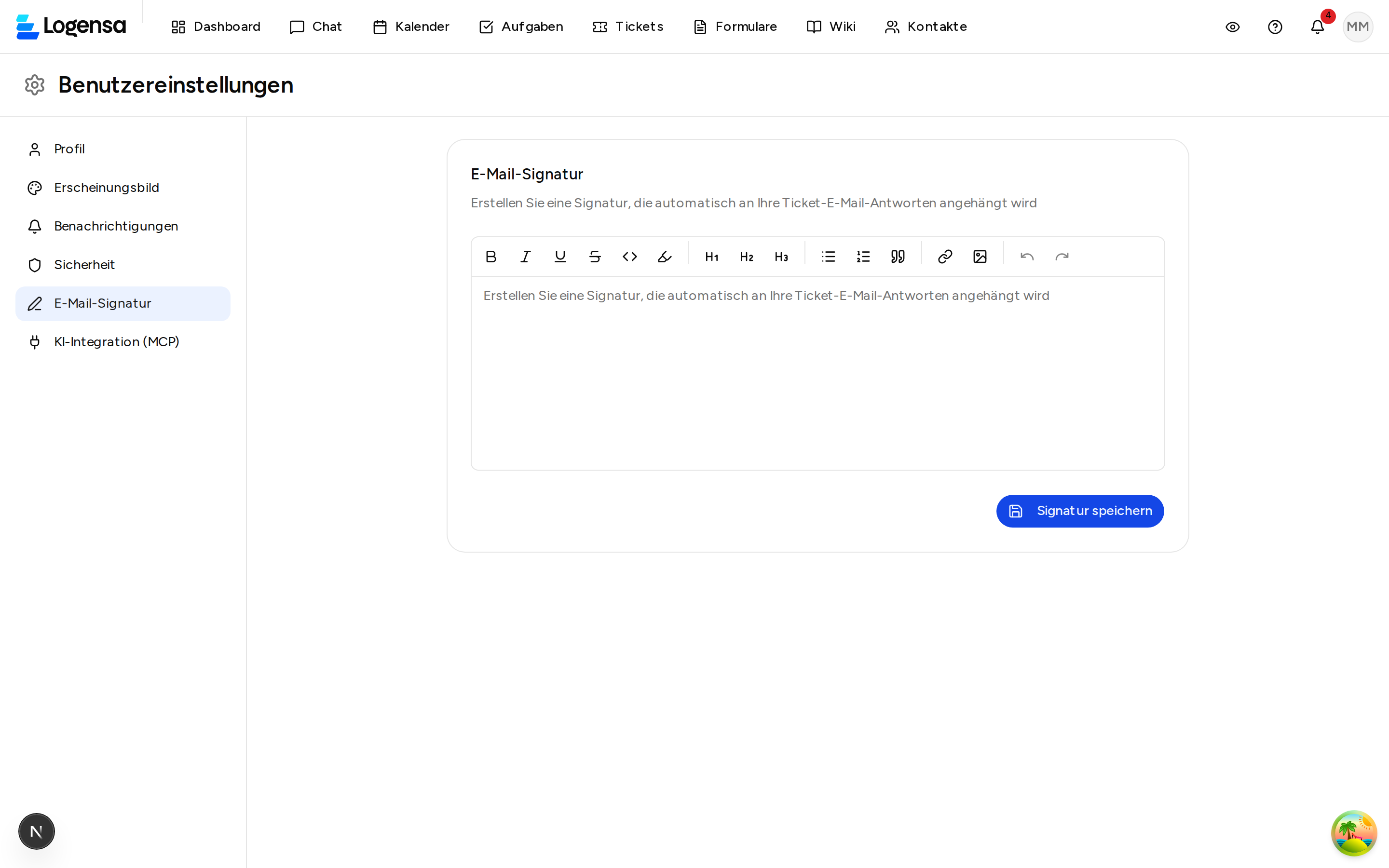E-Mail-Signatur bearbeiten